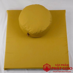 Bộ Tọa Cụ + Bồ Đoàn Ngồi Thiền Vỏ Đậu Xanh Trụ Tròn 3 3 11