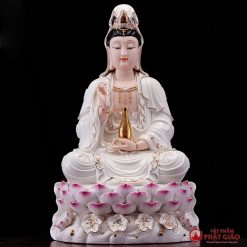 Tượng Phật Bà Quan Âm Sứ Trắng Tọa Đài Sen Hồng Cao 30cm, 35cm, 40cm, 45cm 7 O1CN01cZ8COr2JXS5sYVz1M 4200579431 0 cib