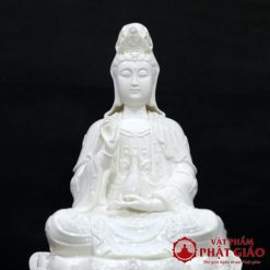 Tuong Quan Am Bo Tat Ngoi Dai Sen Bang Su Trang Cao Cap Cao 40cm 2 510x510 1