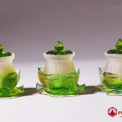 bo do tho 8 mon chat lieu thuy tinh luu ly mau xanh la 2