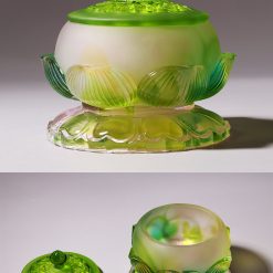 bo do tho 8 mon chat lieu thuy tinh luu ly mau xanh la 8