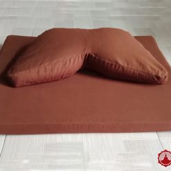 Bộ Tọa Cụ + Bồ Đoàn Ngồi Thiền Vỏ Đậu Xanh Chữ V 3 bo toa cu bo doan ngoi thien vo dau xanh chu v 2 1