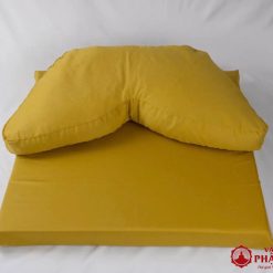 Bộ Tọa Cụ + Bồ Đoàn Ngồi Thiền Vỏ Đậu Xanh Chữ V 1 bo toa cu bo doan ngoi thien vo dau xanh chu v 3