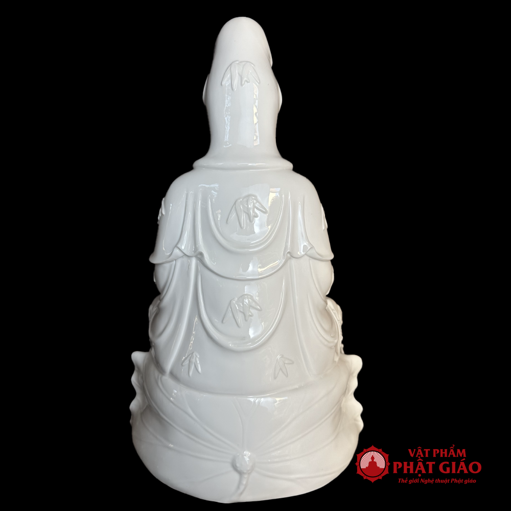 Tượng Phật Bà Quan Âm Sứ Trắng Cao 30cm, 35cm, 40cm, 45cm 8 Tượng Phật Bà Quan Âm Sứ Trắng Cao 30cm, 35cm, 40cm, 45cm - Ảnh 8