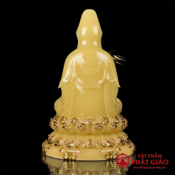Tượng Quan Thế Âm Bồ Tát Thạch Anh Viền Vàng Cao 30cm, 40cm, 48cm 3 tuong quan the am bo tat thach anh vien vang cao 30cm 40cm 48cm 2