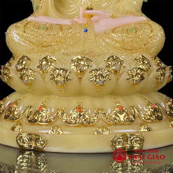 Tượng Quan Thế Âm Bồ Tát Thạch Anh Viền Vàng Cao 30cm, 40cm, 48cm 1 tuong quan the am bo tat thach anh vien vang cao 30cm 40cm 48cm 4