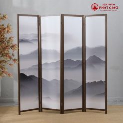 Vách Ngăn Phòng Thờ Gỗ, Khung Tranh Thủy Mặc, 50x180cm 6 vach ngan phong tho go khung tranh thuy mac 50x180cm 6