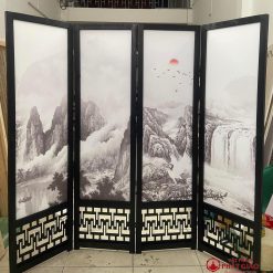 Vách Ngăn Phòng Thờ Gỗ, Khung Tranh Thủy Mặc, 50x180cm 8 vach ngan phong tho go khung tranh thuy mac 50x180cm 8