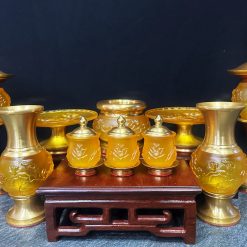 Bộ Đồ Thờ Nhựa Đèn Cao 30cm 10 1 58