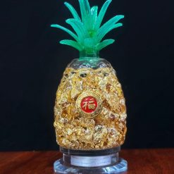 Quả Dứa Thủy Tinh Chữ Phúc Cao 13cm 2 2 25