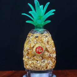 Quả Dứa Thủy Tinh Chữ Phúc Cao 13cm 3 3 24