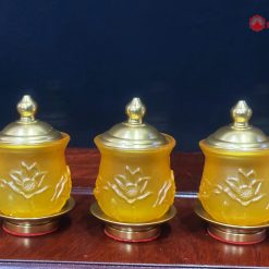 Bộ Đồ Thờ Nhựa Đèn Cao 30cm 7 4 24