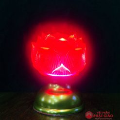 Đèn Hoa Sen Cụp Lưu Ly 8.5cm 1 2 3