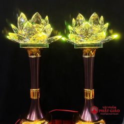 Đèn Hoa Sen Pha Lê Cỡ Lớn Cao 58cm 4 4 1 1