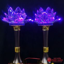 Đèn Hoa Sen Pha Lê Cỡ Lớn Cao 58cm 5 5