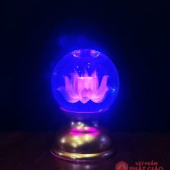 Đèn Quả Cầu Pha Lê Hoa Sen Cổ Ngắn 8.5cm 6 7 1