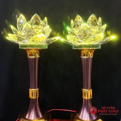 Đèn Hoa Sen Pha Lê Cỡ Lớn Cao 58cm 8 8