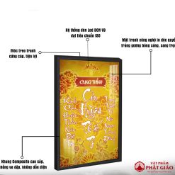 Bài Vị Thần Tài Thổ Địa Chữ Hán TC437 3 Chat luong khung tranh 01