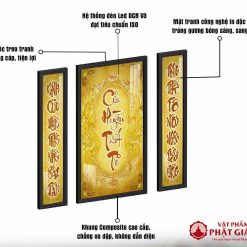 Liễn Thờ Cửu Huyền Thất Tổ In Họa Tiết Trúc Chỉ TC465 5 Chat luong khung tranh 01 3