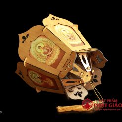 long den go hinh duc phat ngu hoa sen size 24cm 34cm 2