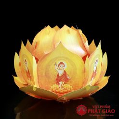 long den hoa sen nhua hinh phat dan sanh dung de trang tri le phat dan 1