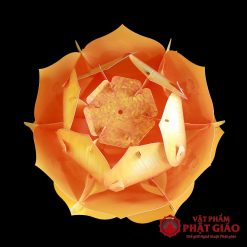 long den hoa sen nhua hinh phat dan sanh dung de trang tri le phat dan 2