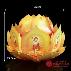 long den hoa sen nhua hinh phat dan sanh dung de trang tri le phat dan 4