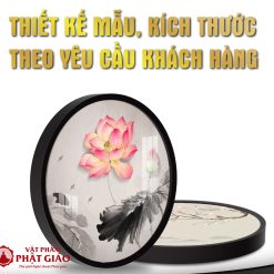 Tranh Đèn Hiện Đại In Tròn Họa Tiết Sen Cá Chuồn Chuồn HD384 6 thiet ke theo yeu cau 01 6