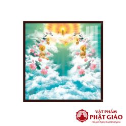 tranh den hien dai may troi