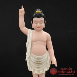 tuong phat dan sanh y trang da hong bang bot da son mau ve cao 40cm 48cm 2