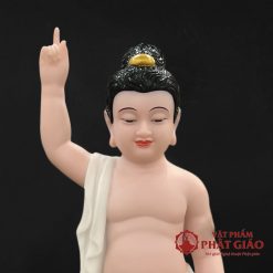 tuong phat dan sanh y trang da hong bang bot da son mau ve cao 40cm 48cm 3