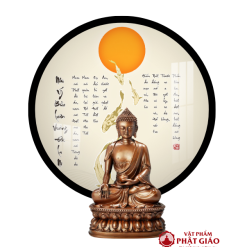 Tranh Đèn Hiện Đại In Tròn Chi Tiết Như Ý Bửu Luân Vương Đà La Ni TC473 1 TC 473 1