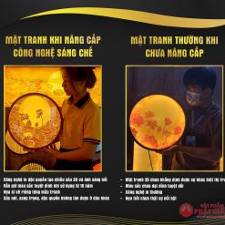 Tranh Trúc Chỉ In Tròn Họa Tiết Mandala Sen TC21 6 5 2