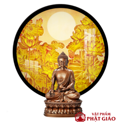 Tranh Trúc Chỉ In Tròn Họa Tiết Hoa Sen Trời TC182 1 TC182 1