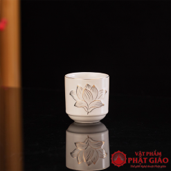 bo chen nuoc tho gom trang hoa sen vien vang bo 3 chen 5 chen vat pham phat giao la boi 3