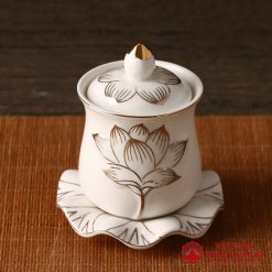 ly nuoc tho su trang hoa sen vien vang vat pham phat giao la boi 4