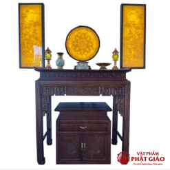 Bàn Thờ Gỗ Sồi Kèm Tủ BTKT 1 PG DGDT TTPCT