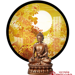 Tranh Trúc Chỉ In Tròn Họa Tiết Mai Trời TC416 1 TC416 1