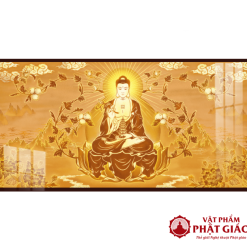 Tranh Trúc Chỉ In Ngang Họa Tiết Phật Dược Sư TC455 1 TC455 2