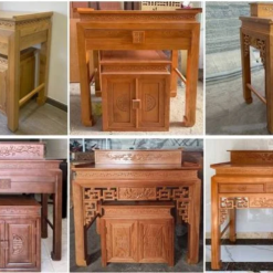 Bàn Thờ Hai Tầng Gỗ Đẹp GD2T 2 cac mau