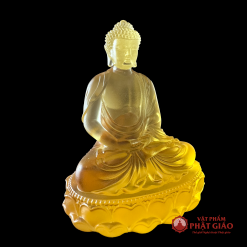 Tượng Phật Thích Ca Bằng Lưu Ly Đặt Ô Tô, Cao 10cm 1 2 9