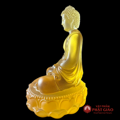 Tượng Phật Thích Ca Bằng Lưu Ly Đặt Ô Tô, Cao 10cm 2 3 8