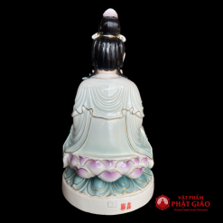Tượng Đại Thế Chí Bồ Tát Sứ Màu Xanh, Tím Cao 30cm 4 5 7