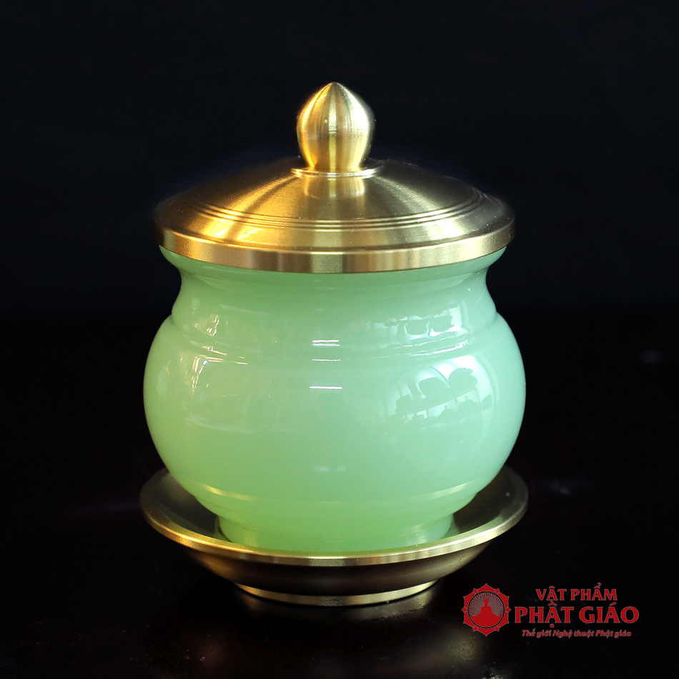 Cốc Nước Bằng Đá Lưu Ly, Màu Xanh Ngọc, Size Nhỏ, Size Trung 7 00 14 2