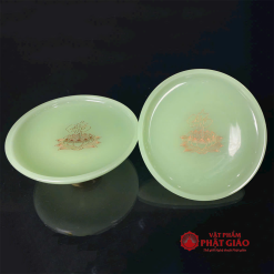Bộ Đồ Thờ Bằng Đá Màu Xanh Ngọc, Nhiều Kích Cỡ 4 5