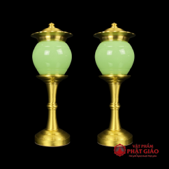 Đèn Thờ Nắp Ô Đá Ngọc Xanh Cao Cấp, Cao 33cm, 40cm 7 den tho nap o da ngoc xanh cao cap cao 33cm 40cm 1 1