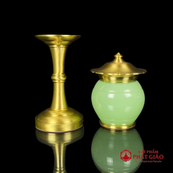 Đèn Thờ Nắp Ô Đá Ngọc Xanh Cao Cấp, Cao 33cm, 40cm 2 den tho nap o da ngoc xanh cao cap cao 33cm 40cm 4