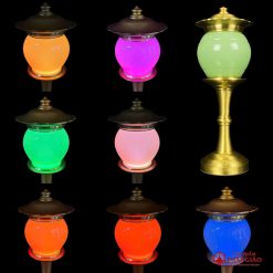 Đèn Thờ Nắp Ô Đá Ngọc Xanh Cao Cấp, Cao 33cm, 40cm 5 den tho nap o da ngoc xanh cao cap cao 33cm 40cm 6