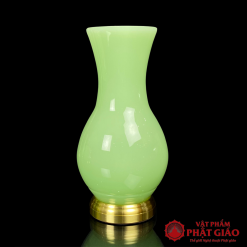 Lọ Hoa Đá Ngọc Xanh Cao Cấp, Cao 20cm, 25cm 8 lo hoa da ngoc xanh cao cap 20cm 25cm vat pham phat giao la boi 2