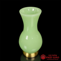 Lọ Hoa Đá Ngọc Xanh Cao Cấp, Cao 20cm, 25cm 7 lo hoa da ngoc xanh cao cap 20cm 25cm vat pham phat giao la boi 3